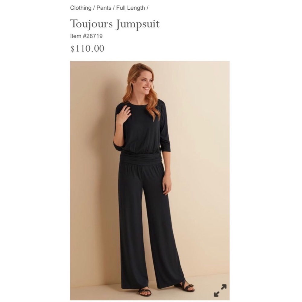 Soft Surroundings Toujours jumpsuit size Large